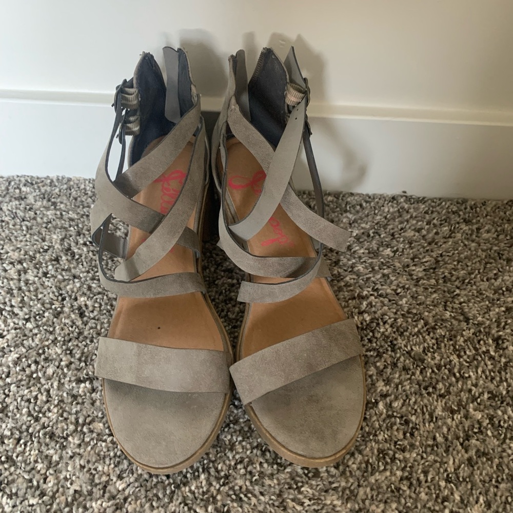 Grey Jellypop Strappy Sandals